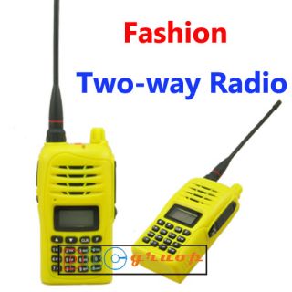 Portable H555 UHF VHF 7W Two Way Radio Color FM Radio CB Ham Radio