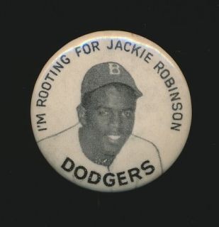 1947 Stadium Pin Jackie Robinson IM Rooting for Jackie