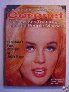 Coronet July 1966 Ann Margret Jackie Mason Peter Falk