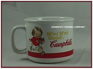 campbell s soup kids m m m m good tomato ceramic football mug 2004