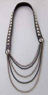 Kettle Black Studded Necklace