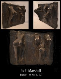 John Jack  marshall Solid Bronze Sculpture 
