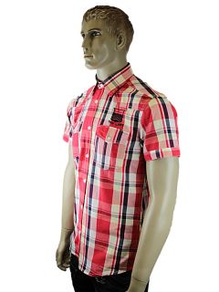 New Mens Red Jack Jones Checkered Shirt Sizes XS XXL UK