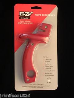 New EZ Sharp Knife Sharpener Red Great for Chefs
