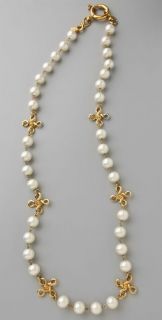 WGACA Vintage Vintage Chanel '93 Pearl Cross Necklace