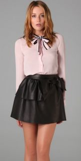 RED Valentino Tie Front Blouse