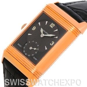 Jaeger LeCoultre Reverso Duoface 18K Rose Gold Watch 270 254