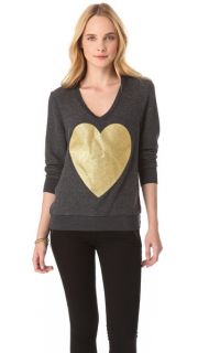 Wildfox Sparkle Heart Sweatshirt