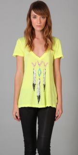 Wildfox Night Lover Feathers Tee