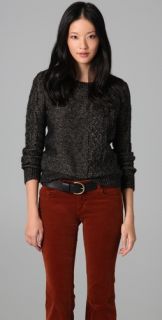 Madewell Cable Knit Crew Neck Sweater