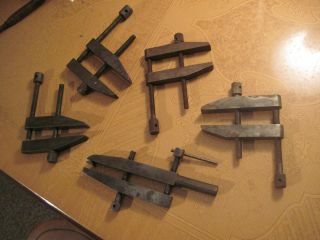 parallel clamps 2 Starrett 161 E and 3 other machinist tool