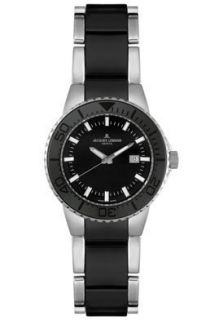 Jacques LeMans Watch GU204A Womens Geneve Stainless Steel and Black