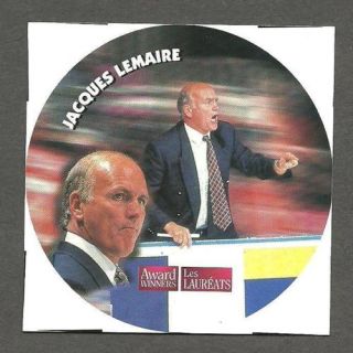 1994 95 Kraft Disc Proof Blank Back Jacques Lemaire A W