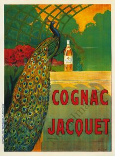 Cognac Jacquet Vintage Liquor Poster Repro 36X48