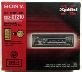 Sony CDX GT210 Radio CD  Player Xplod 50W x4 EQ LCD