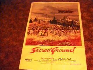Sacred Ground Movie Poster Horror Indian Jack Elam 83