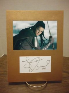Jaimie Alexander Autograph Thor Movie Display Signed Signature COA