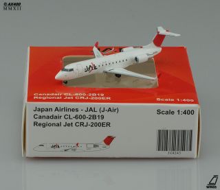 JAL CRJ200 Diecast Models JC Wings GJ Mould Scale 1 400 JC4243
