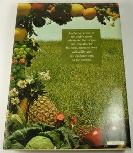  Seasons CookBook By Charlotte Adams Consultant James Beard 1970s 80s