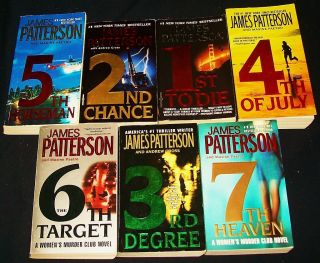 James Patterson – Women’s Murder Club Series Lot of 7