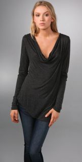 PJK Patterson J. Kincaid Janes Cowl Neck Tee with Long Sleeves