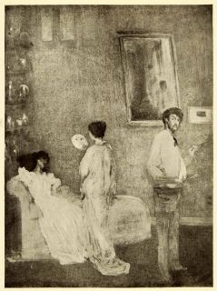 1911 Print James Abbott McNeill Whistler Artist Studio Art Douglas