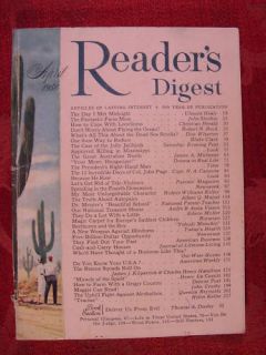 Readers Digest April 1956 Alcoholism James Michener