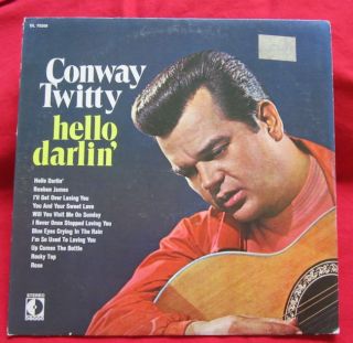 Conway Twitty LP Hello Darlin VG Decca Stereo DL 75209 Record Vinyl