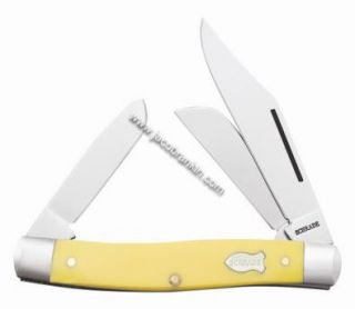 New Schrade Old Timer Yellow Handle SR Stockman Knife