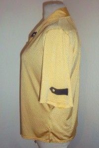 Jamie Sadock Casual Stretchy Tunic Top Shirt Yellow Black L