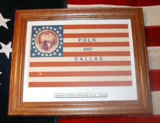 26 Star American Flag James K Polk Campaign Flag 1844