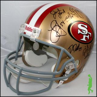  49ers Team Signed F s Football Helmet 28 Autos Gore Davis COA