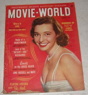 1952 Movie World Magazine Janet Leigh Lana Turner Jane Russell Pat