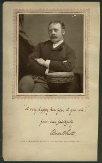 Playwright Clement Scott Photo by Martin Sallnow London CA 1880s