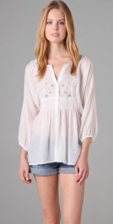 Free People Embroidered High Low Tunic