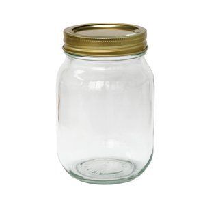 Mainstays Pint Glass Jars with Lids and Rings 12 Jars