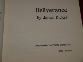 James Dickey First Edition Printing Deliverance