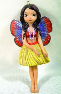 Jasmine Becket Hawaii Volcano Hula Girl Fairy Ornament