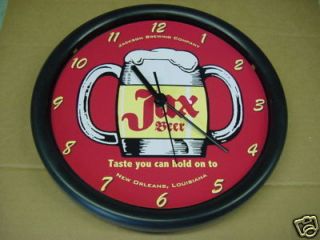 JAX Beer 10 Wall Clock Mug New Orleans