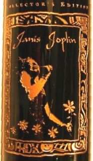 1995 Janice Joplin Red Wine Full Etched RARE Mint