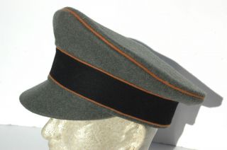 WWII German Reproduction Elite NCO Visor Cap Janke German Made