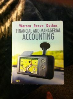  and Managerial Accounting by Carl s Warren James M Reeve And