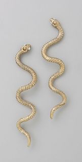 Alkemie Jewelry Long Snake Earrings