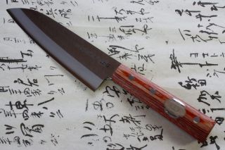 Japanese chef knife kanetsune hagane steel santoku 165mm 1001