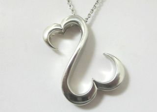 Jane Seymour Sterling Silver Open Hearts Necklace