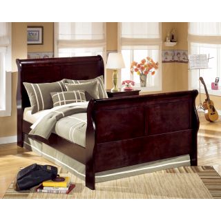 Ashley Janel King Sleigh Bed Brown Finish B443 82 97