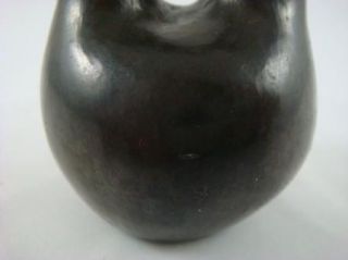 Shirley Duran Santa Clara Pueblo Black Pottery Art Vase