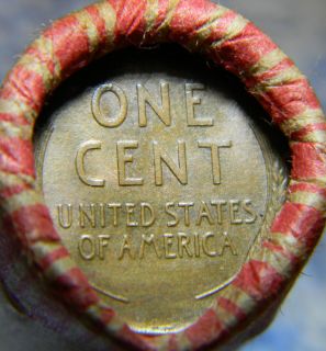 Unsearched Shotgun Penny Cent Roll 1909 VDB 1909 Lincoln Wheat