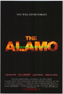 Alamo Movie Poster 2004 Western Film Advance Style