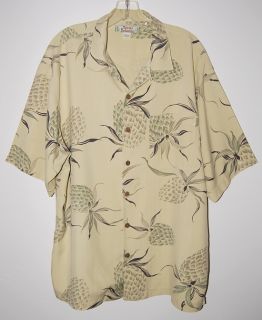Tommy Bahama Tropical Hawaiian Silk Camp Shirt L